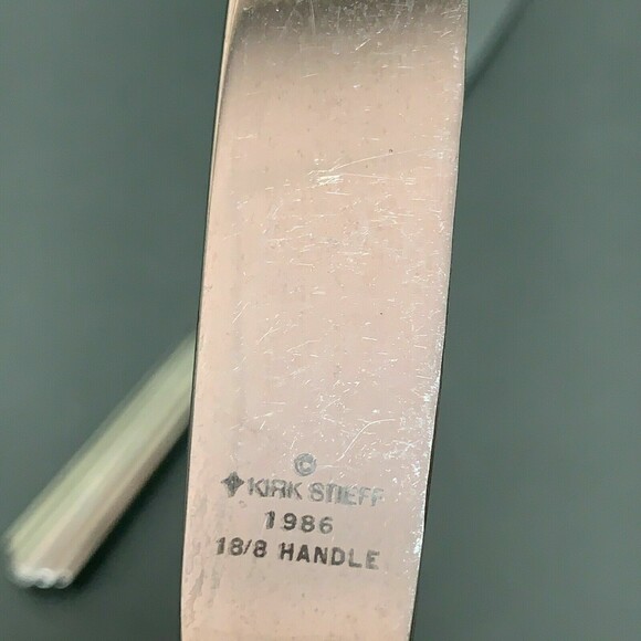 Kirk Stieff Parallel 1986 Stainless Steel 18/8 New French Hollow Knives Ribbed - Picture 6 of 6